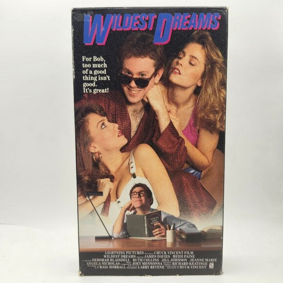 Wildest Dreams 1987 VHS Chuck Vincent Heidi Paine James Davies Vestron Video - Picture 1 of 4
